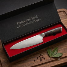 Afbeelding in Gallery-weergave laden, Damascus Professioneel Koksmes 20 cm
